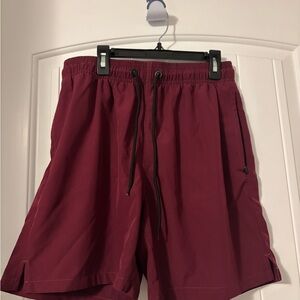 Men's Burgundy Bathing Suit